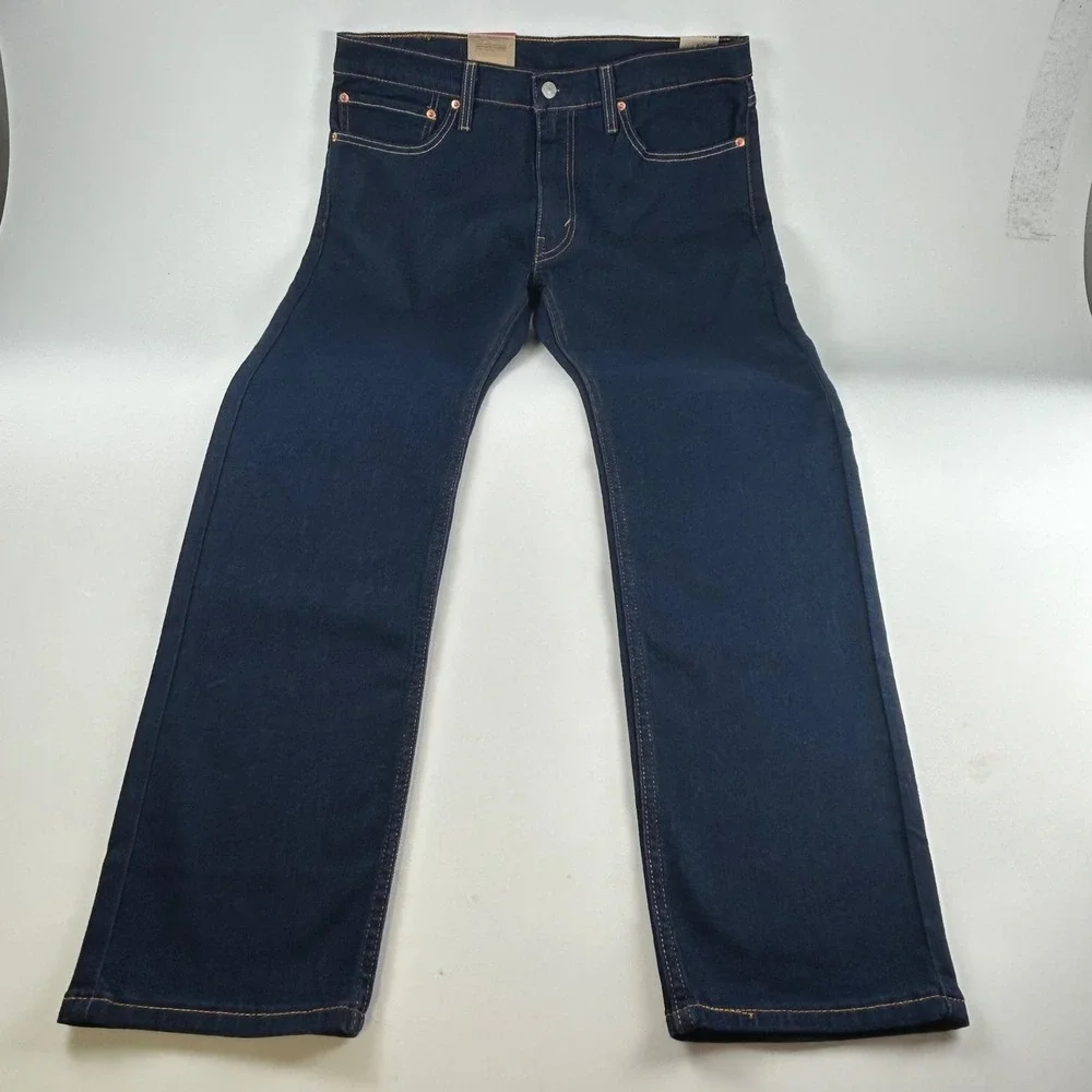 Levis 511 Men's 34x32 Slim Fit Jeans Dark Indigo Modern Wash Stretch Denim NEW